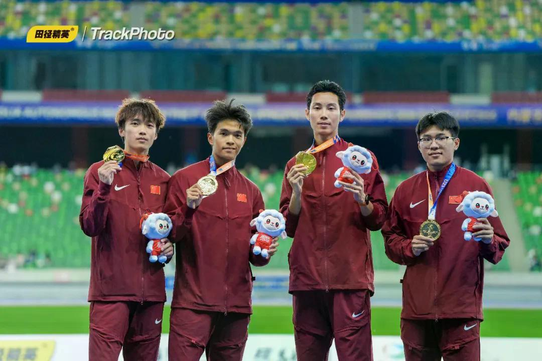 祝贺！闽将夏健哆携队友斩获亚洲U23田径锦标赛男子4×100米接力金牌